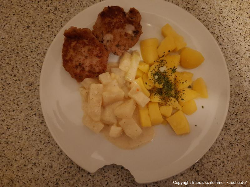 Kohlrabi in heller Sauce