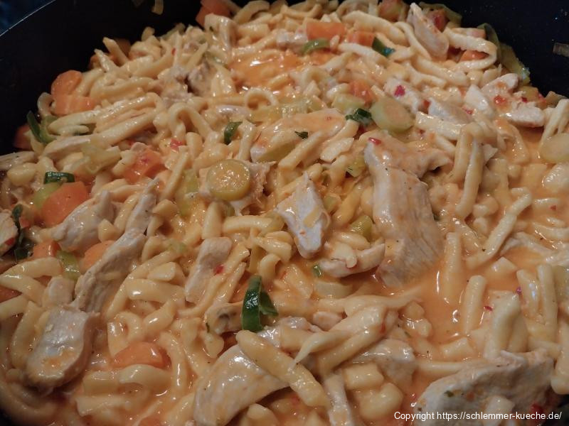 Hähnchengeschnetzeltes mit Spätzle