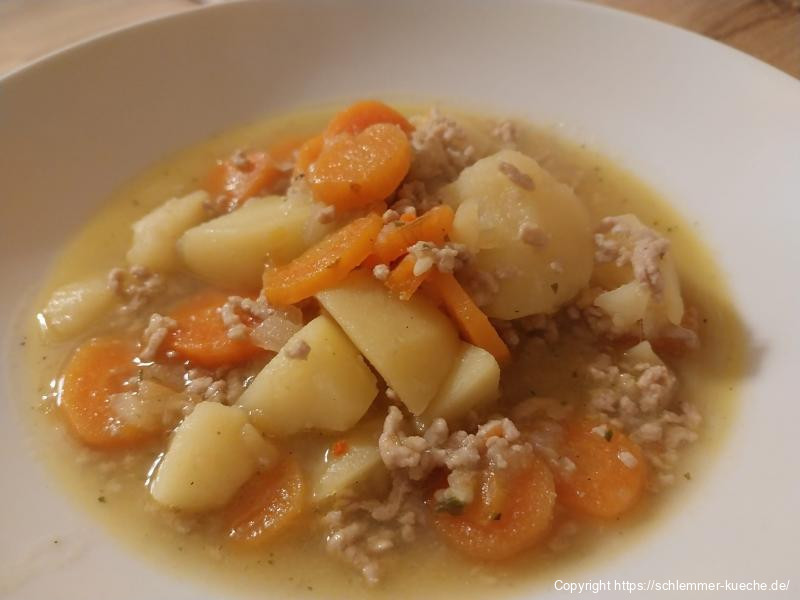 Kartoffeleintopf mit Hackfleisch