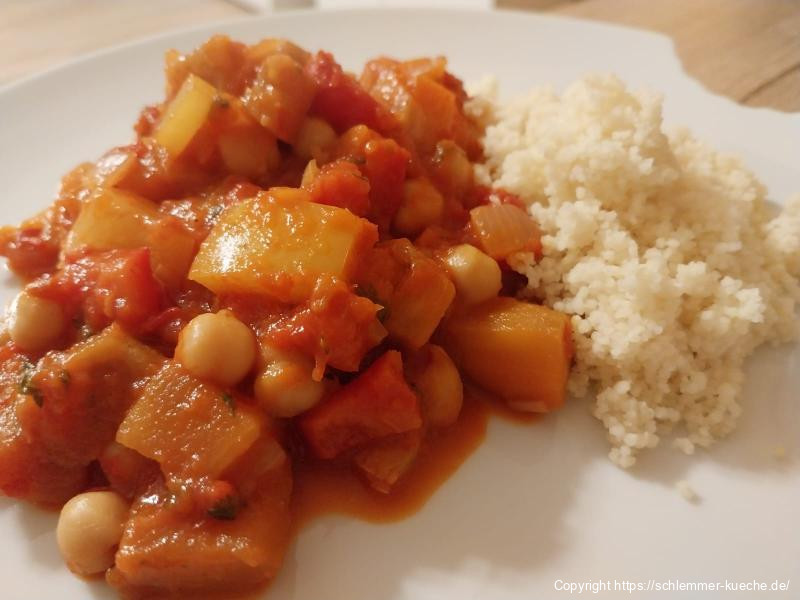 Kichererbsen-Pfanne mit Gemüse