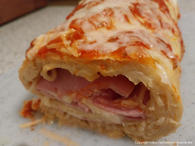 Spaghetti-Omelett-Rolle
