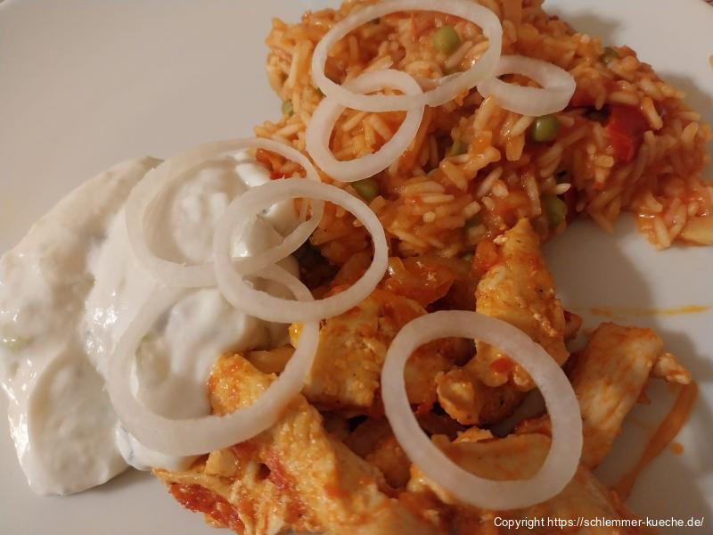 Hähnchengyros mit Ajvar