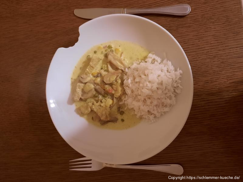 Currypfanne mit Reis
