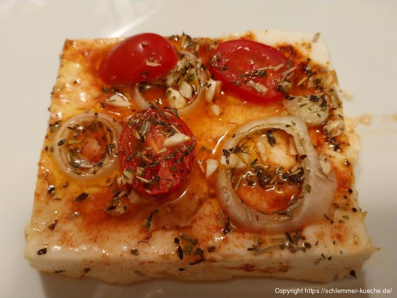 Schafskäse aus dem Backofen