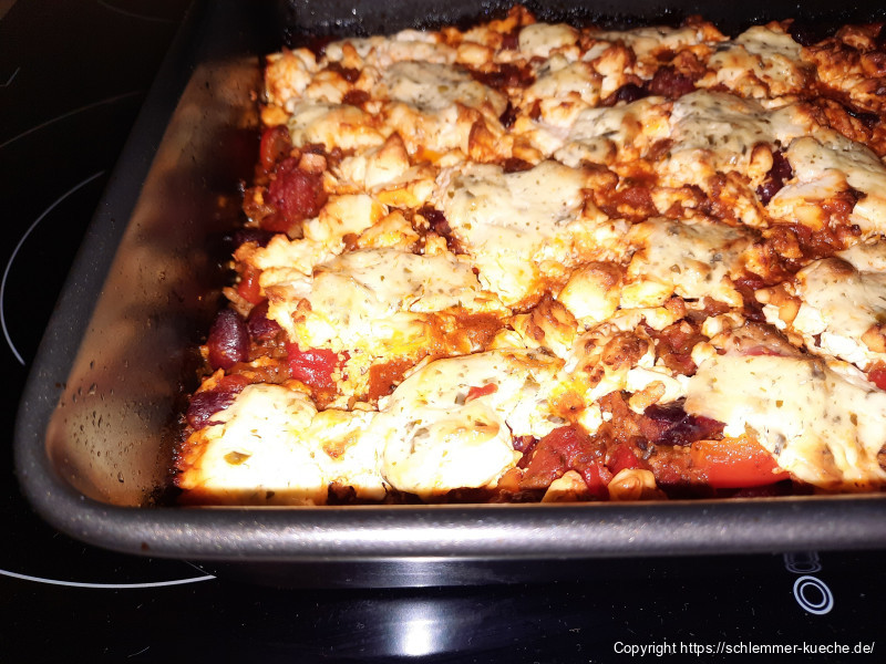 Hackfleischauflauf mit Schafskäse