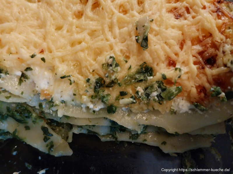 Lachs - Spinat - Lasagne