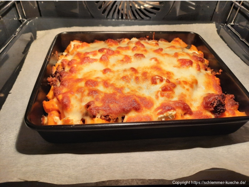 Süßkartoffelauflauf mit Hackfleisch und Feta